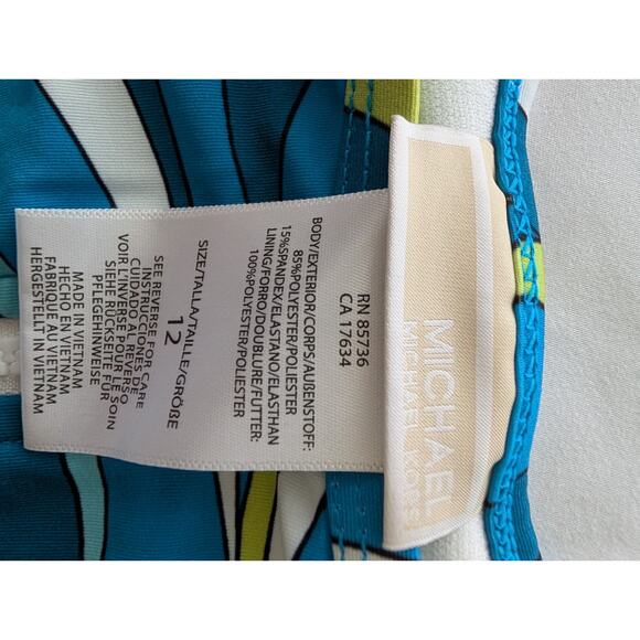 Michael Kors Surf 1 Piece Long Sleeve Bathing Suit Paddle Swimsuit W/Rash Guard - Picture 3 of 4